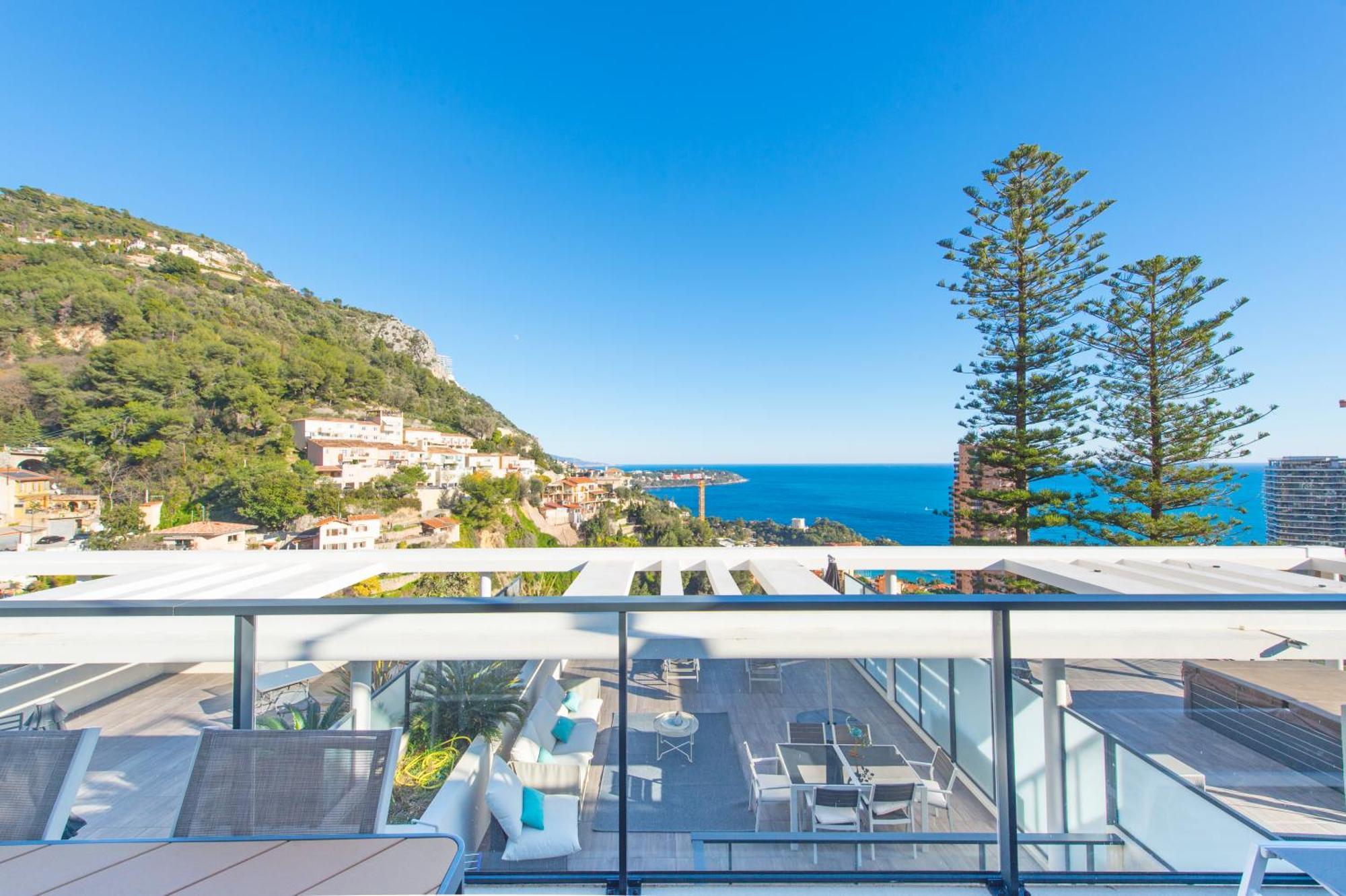 Luxury Apartment - Sea View - Private Parking - Bp Beausoleil Esterno foto